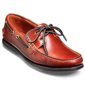 40% OFF BARKER Wallis Deck Shoes - Mens - Brown Oiled Calf UK 10 / Euro 44