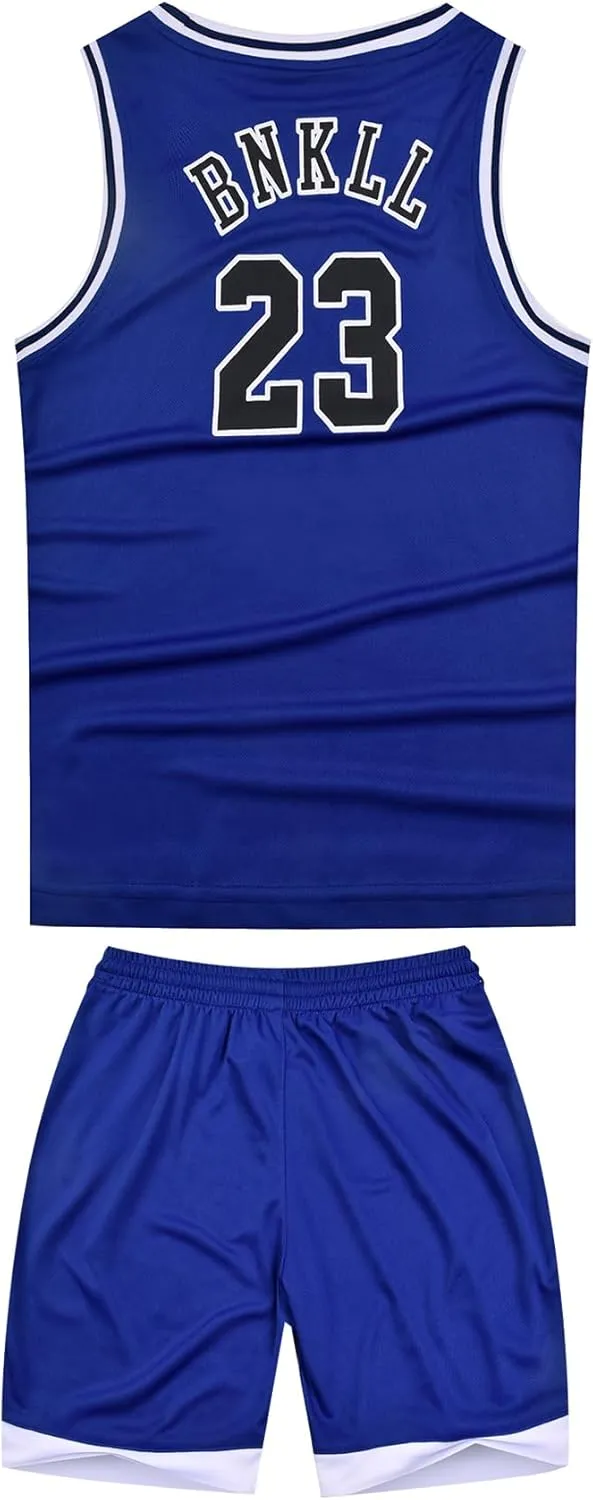 6-16Years Youth Basketball Sports Jerseys 23# for Boys Girls Basketball Jersey 2Piece Set