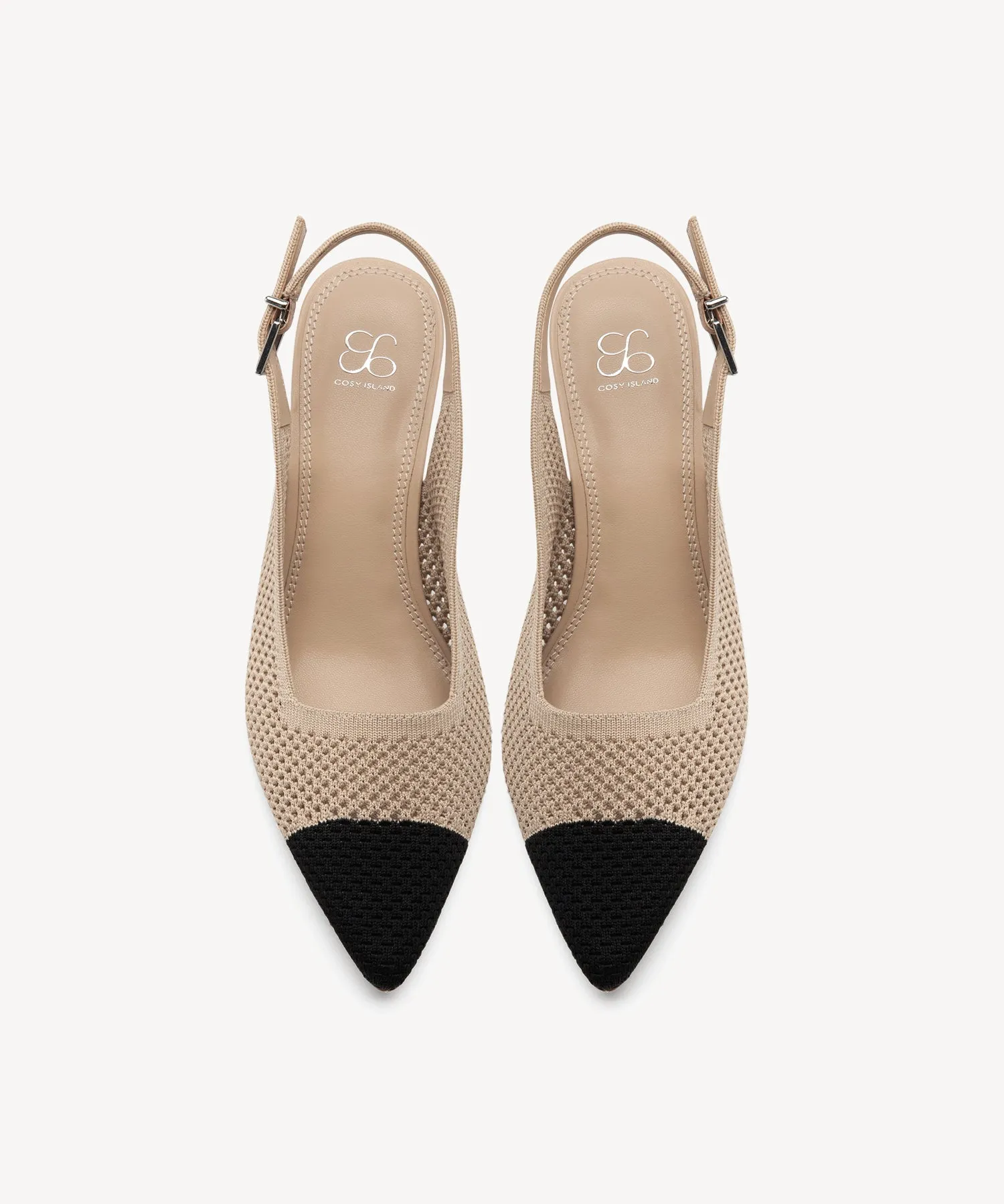 AirLoom Pointed Toe Slingback Pumps
