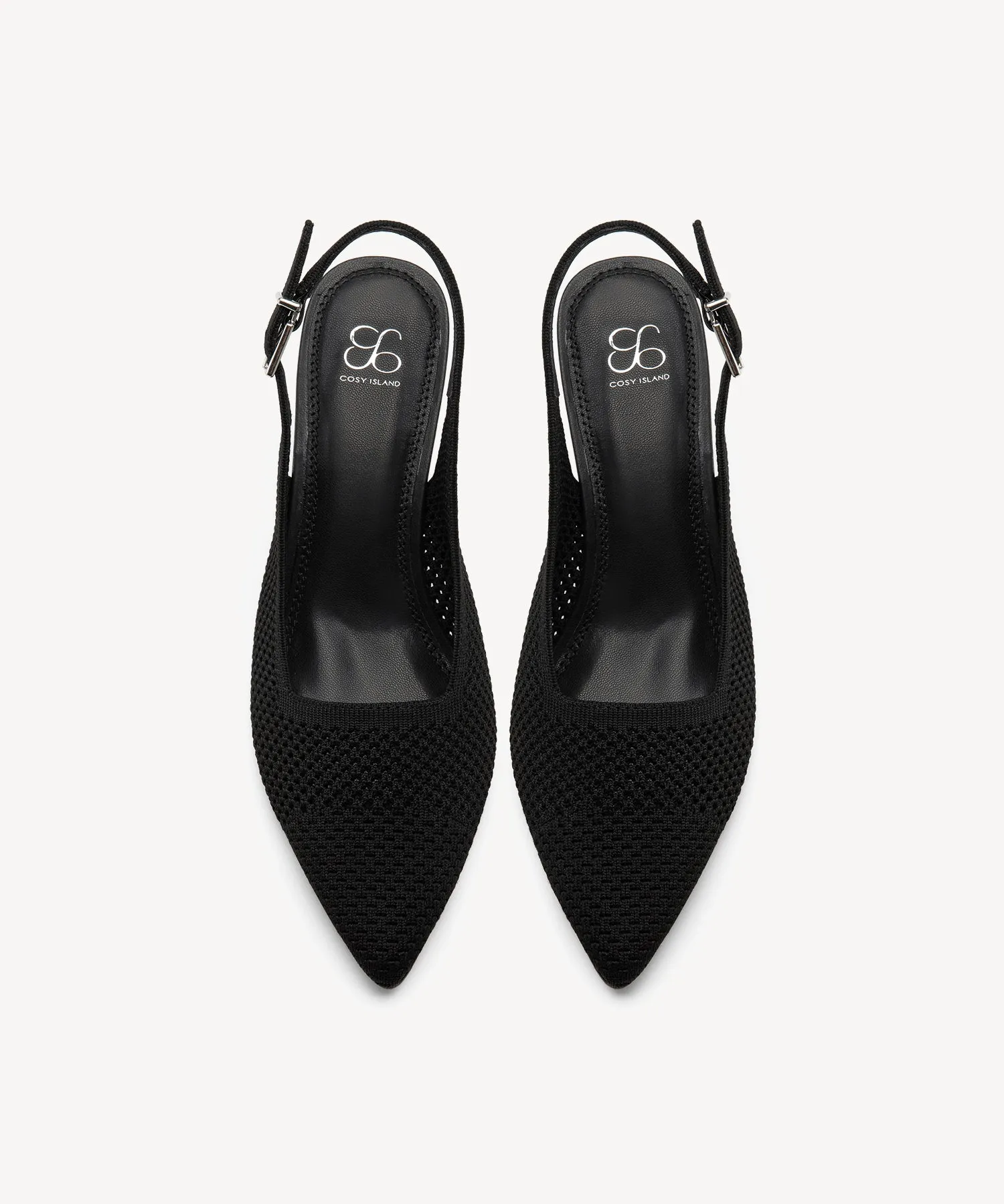 AirLoom Pointed Toe Slingback Pumps