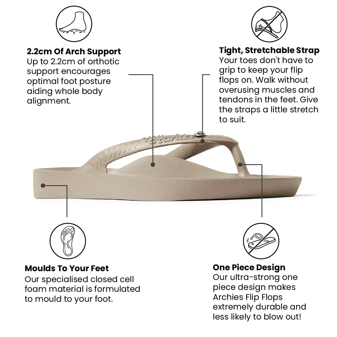 Archies Support Thong Crystal - Taupe