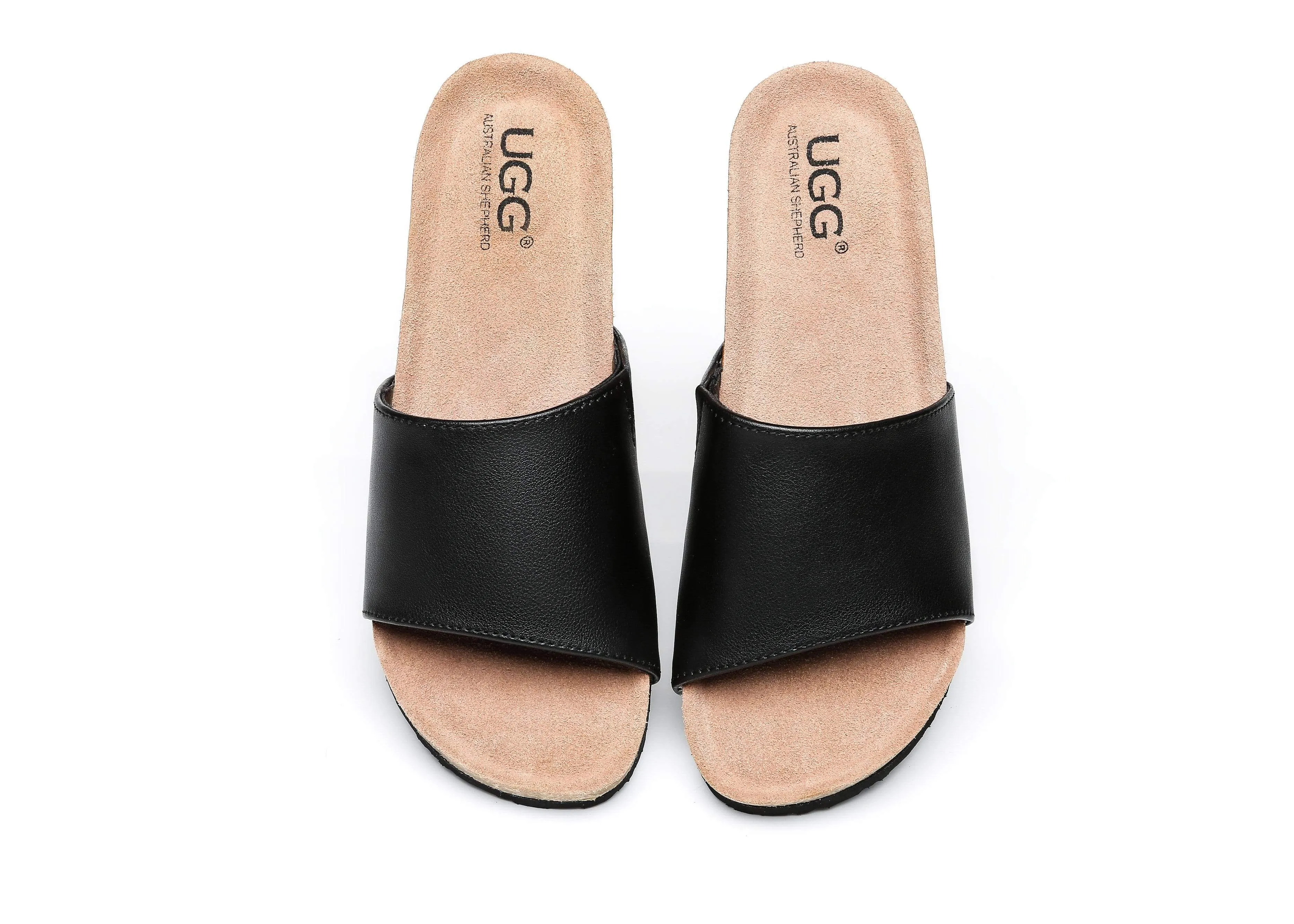 Australian Shepherd® Women Sandals Megan Platform Leather Wedge Slides