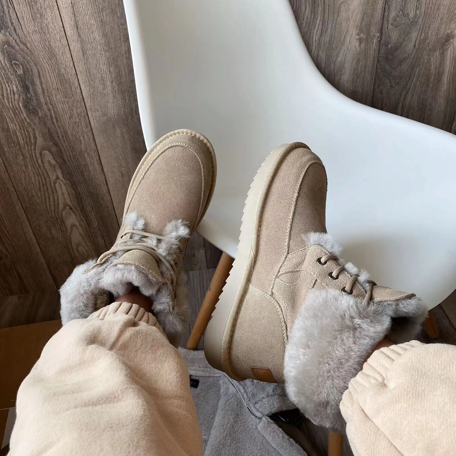 BeauToday Snow Boots for Women with Thick Wool