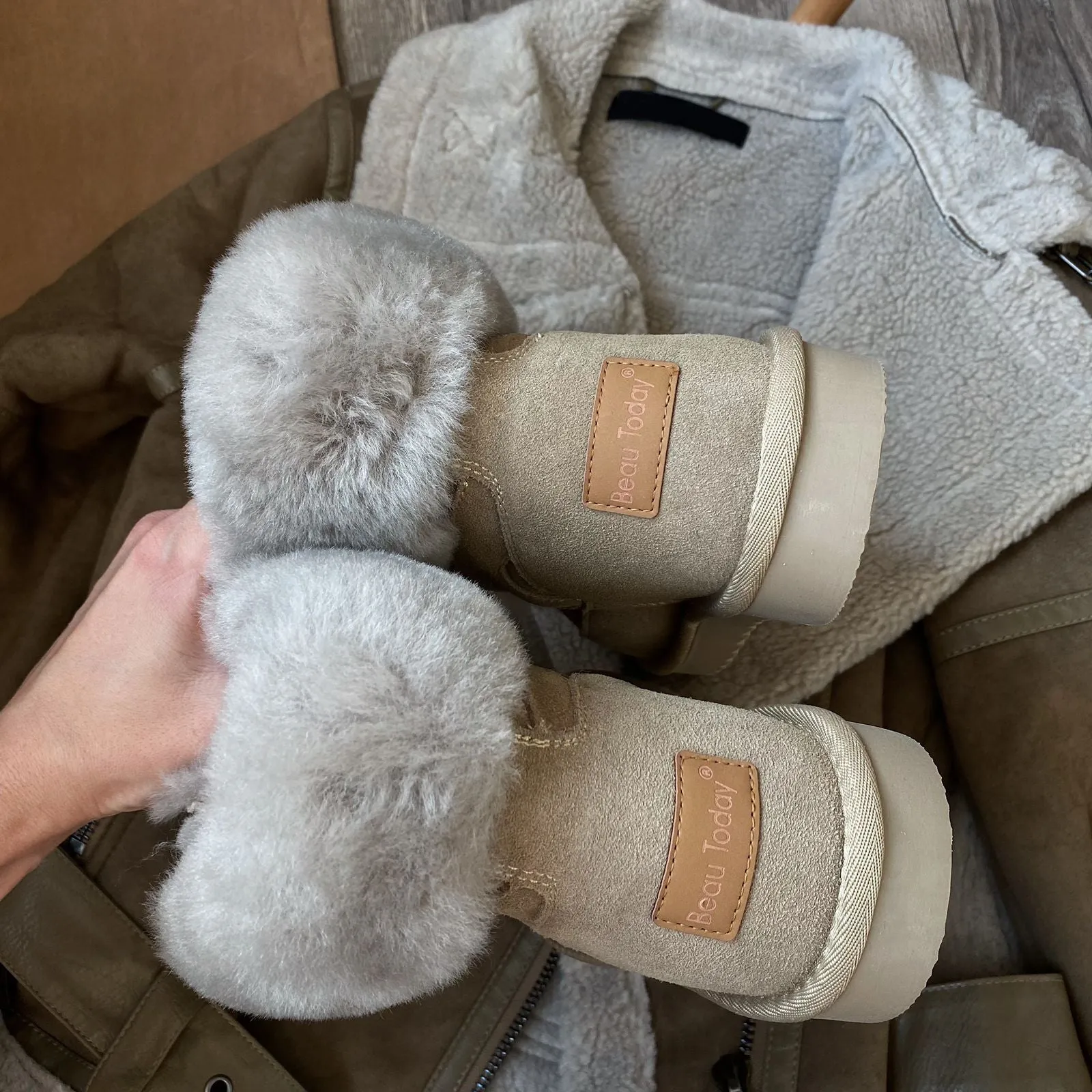 BeauToday Snow Boots for Women with Thick Wool