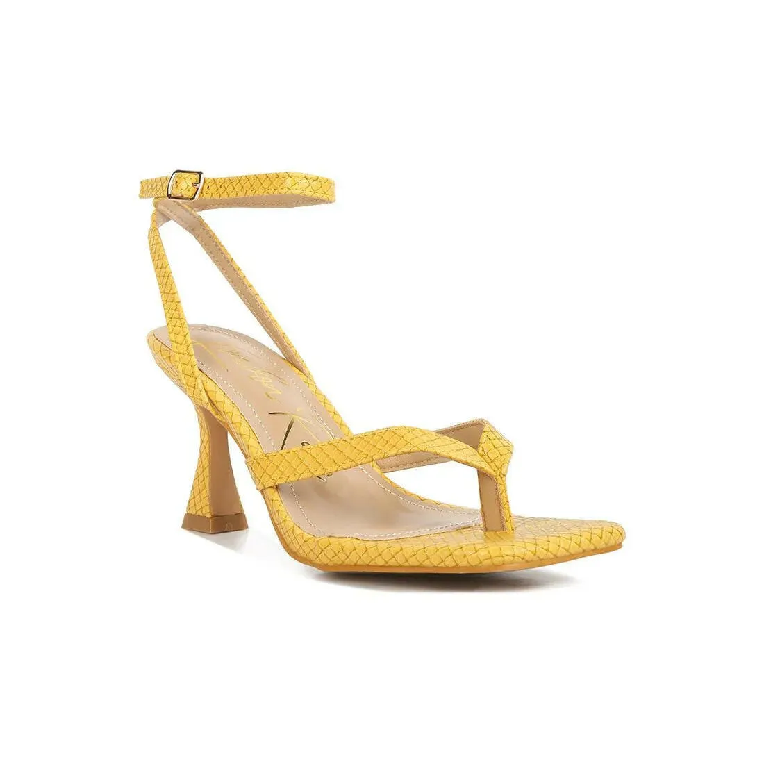 Celty Ankle Strap Spool Heel Sandals