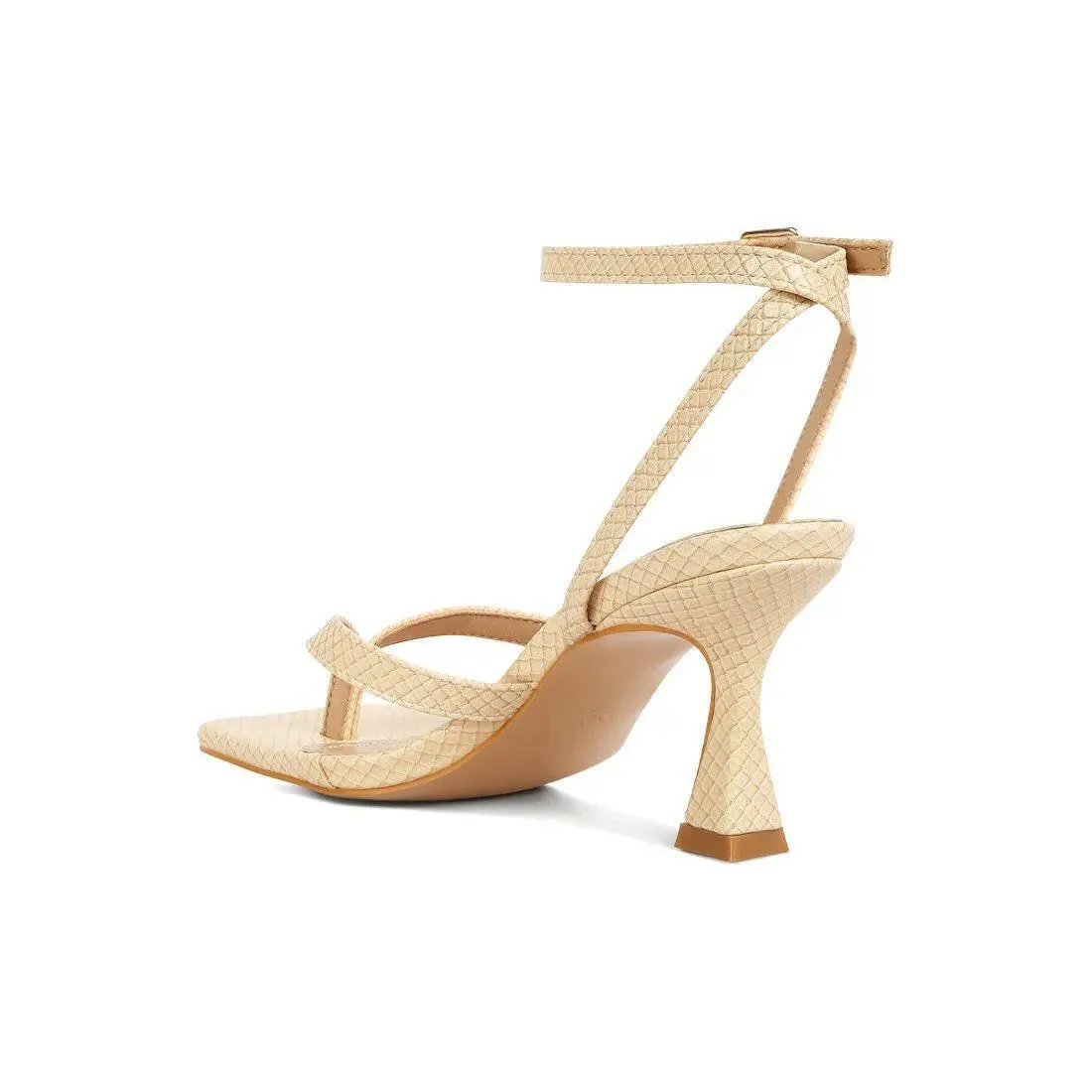 Celty Ankle Strap Spool Heel Sandals