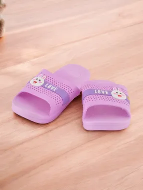 Charming Purple Bunny-Themed Slides for Girls