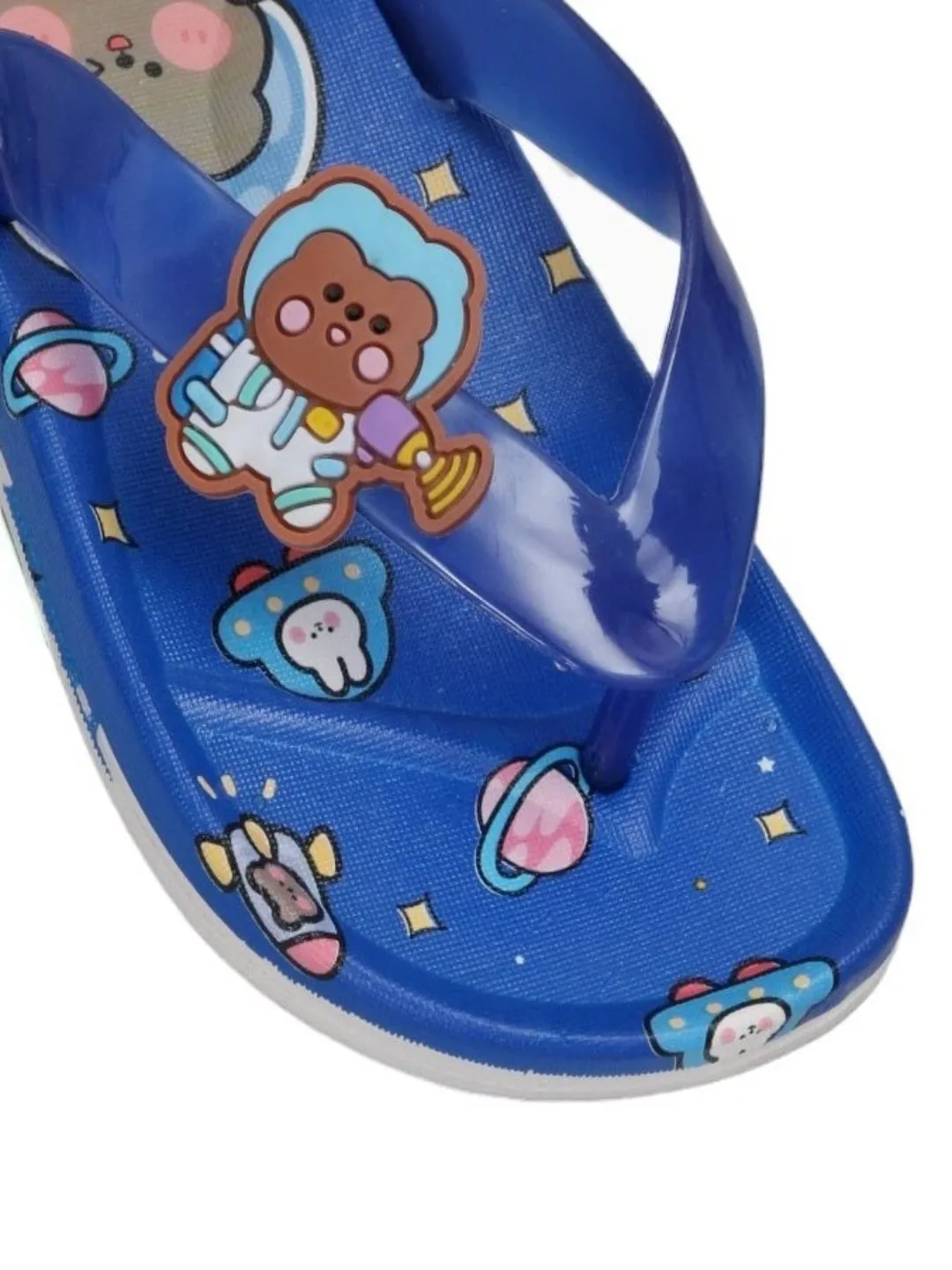 Children’s Space Themed Flip Flops, Blue