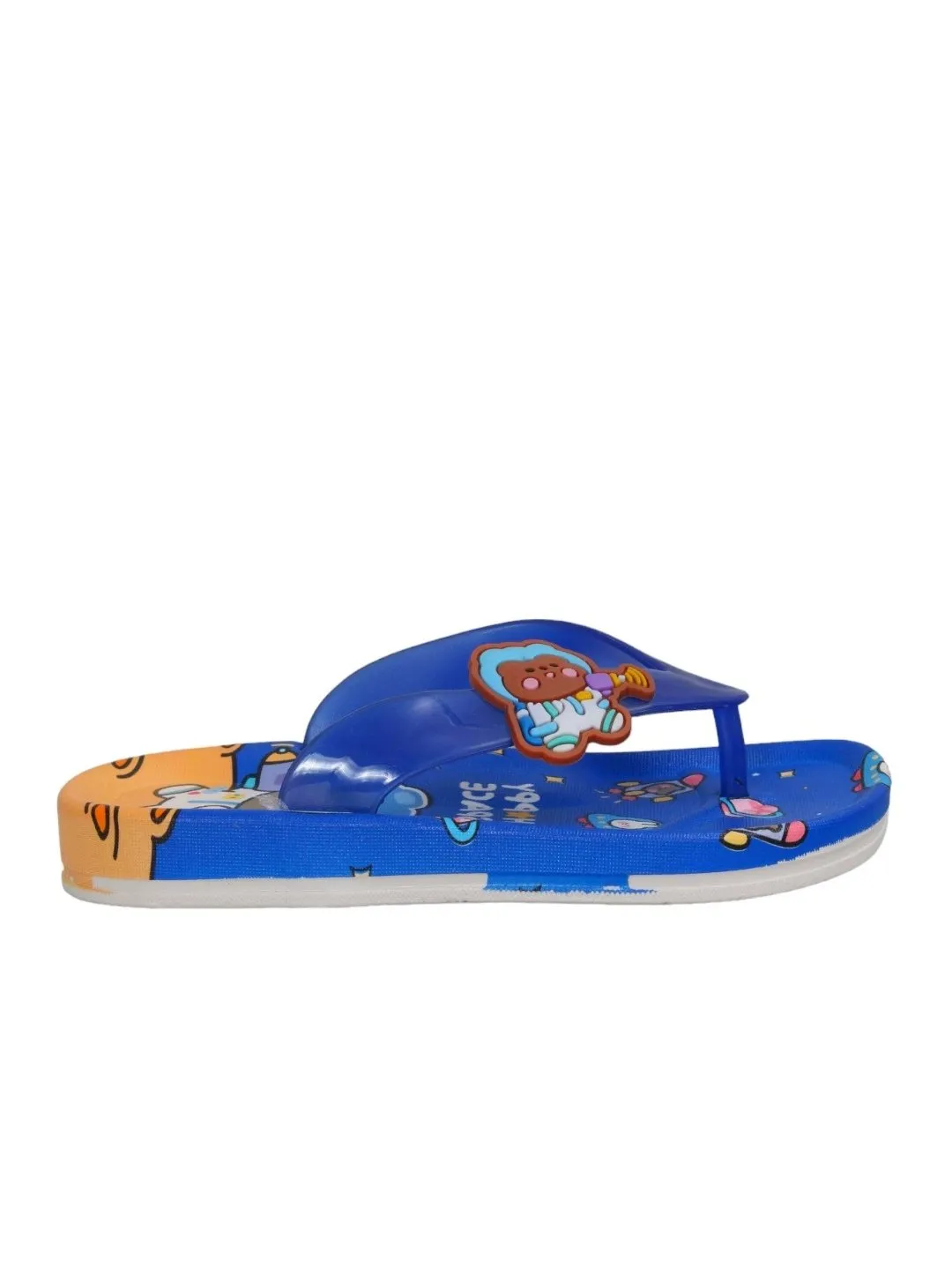 Children’s Space Themed Flip Flops, Blue