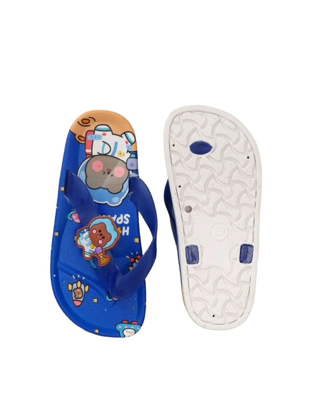 Children’s Space Themed Flip Flops, Blue