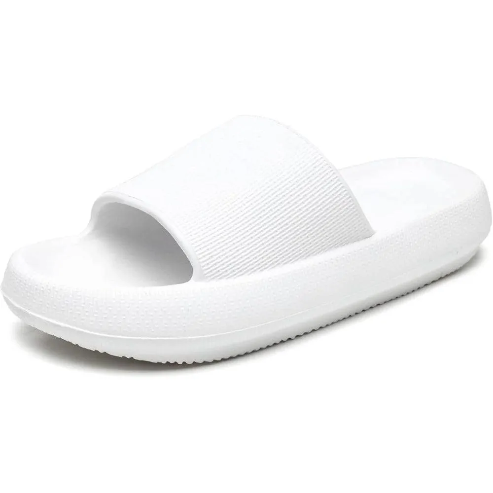 Comfy Cushioned Thick Sole Slides – All Day Support