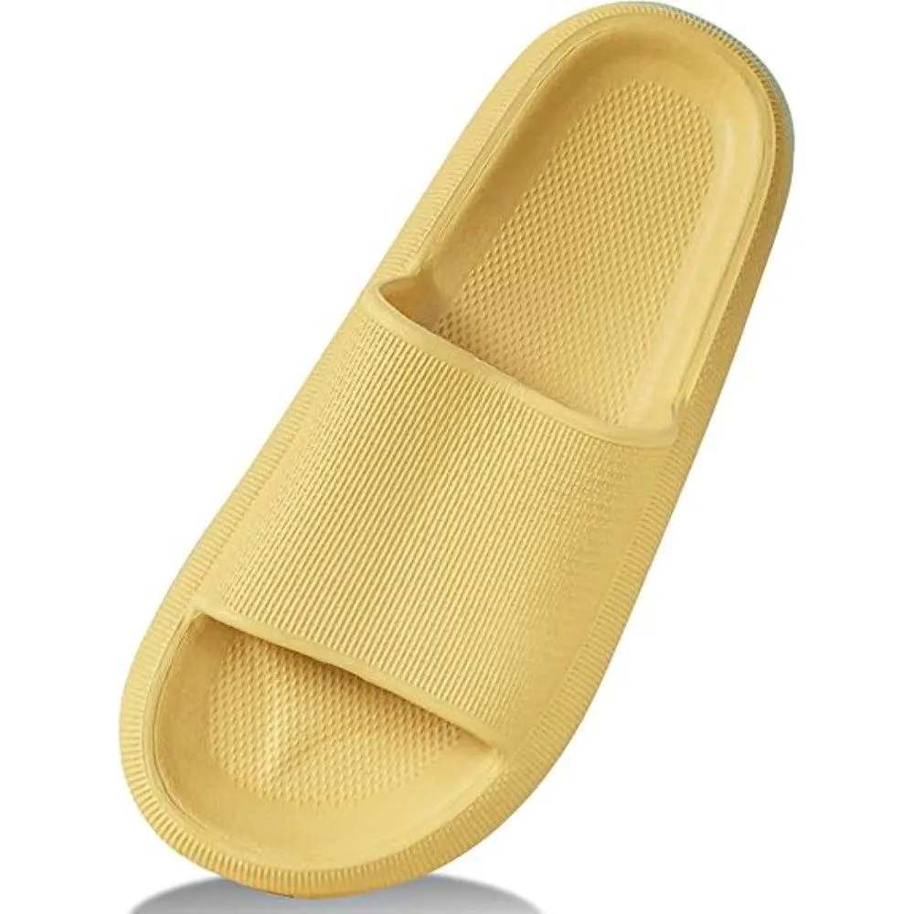 Comfy Cushioned Thick Sole Slides – All Day Support