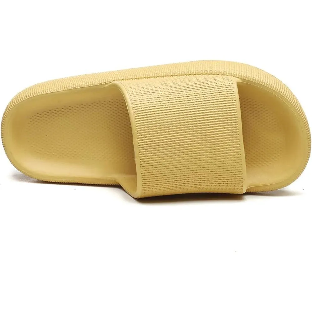 Comfy Cushioned Thick Sole Slides – All Day Support
