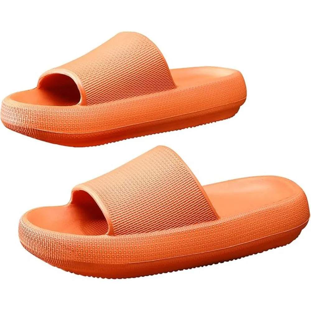 Comfy Cushioned Thick Sole Slides – All Day Support