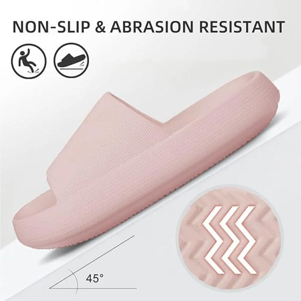 Comfy Cushioned Thick Sole Slides – All Day Support