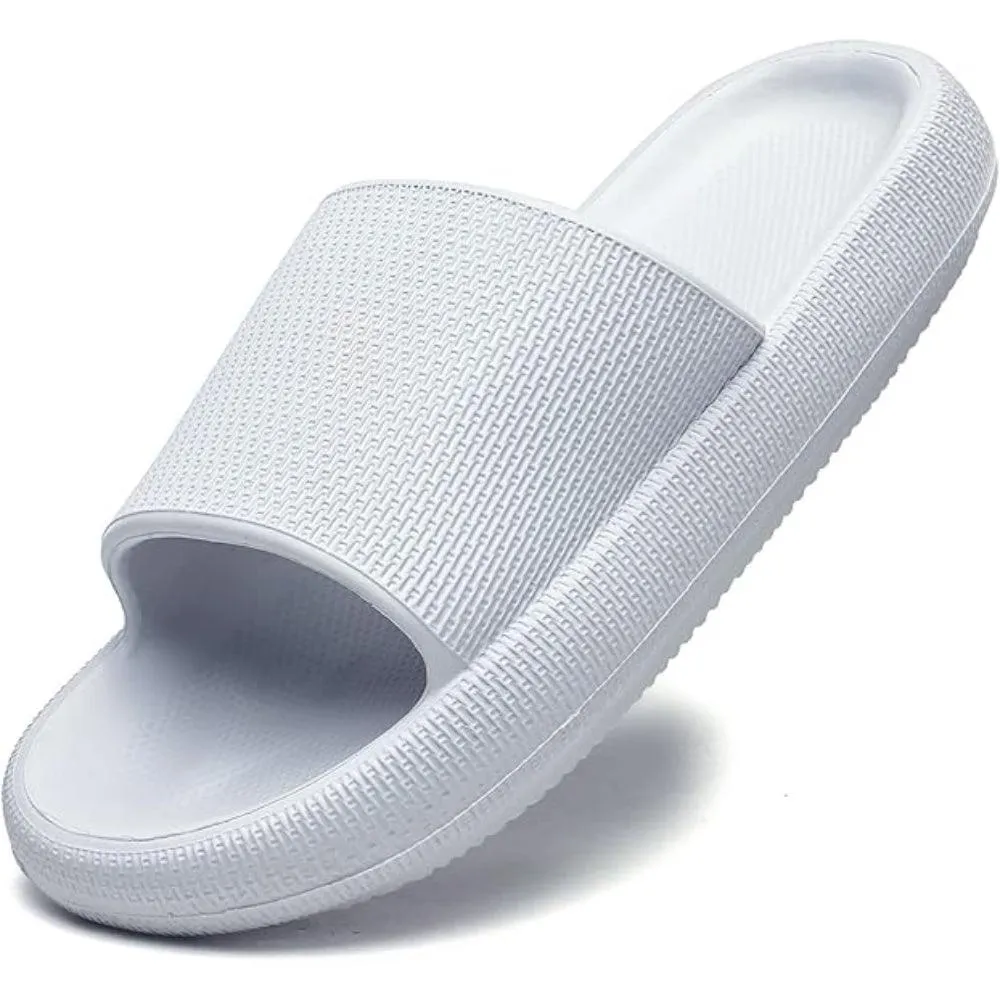 Comfy Cushioned Thick Sole Slides – All Day Support