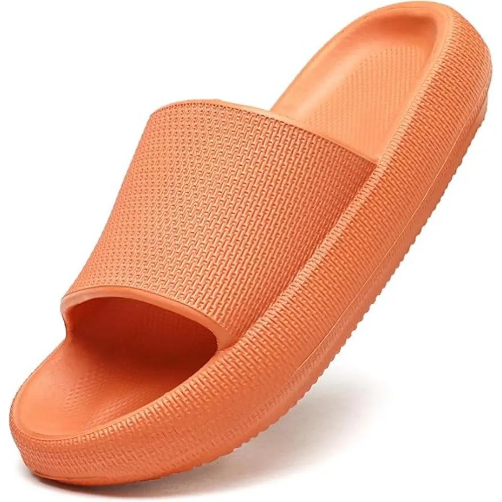 Comfy Cushioned Thick Sole Slides – All Day Support