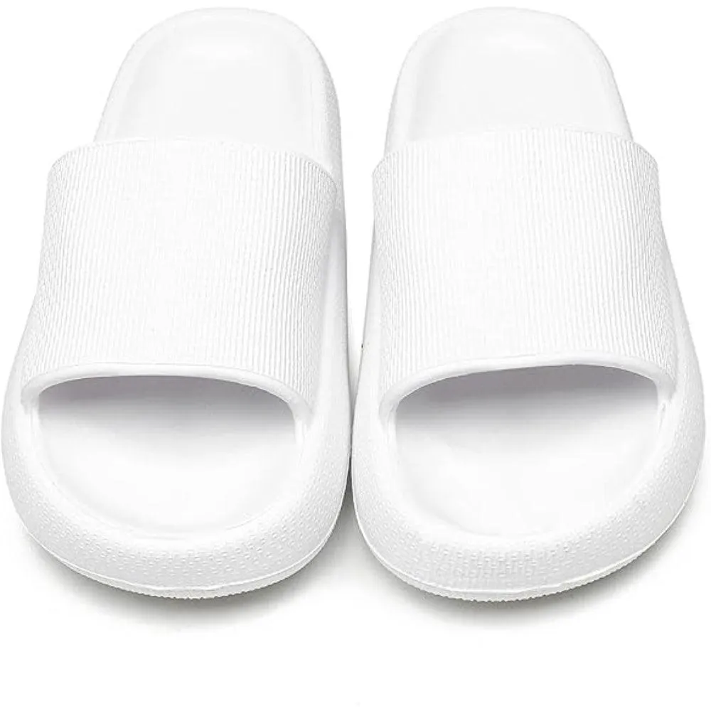 Comfy Cushioned Thick Sole Slides – All Day Support