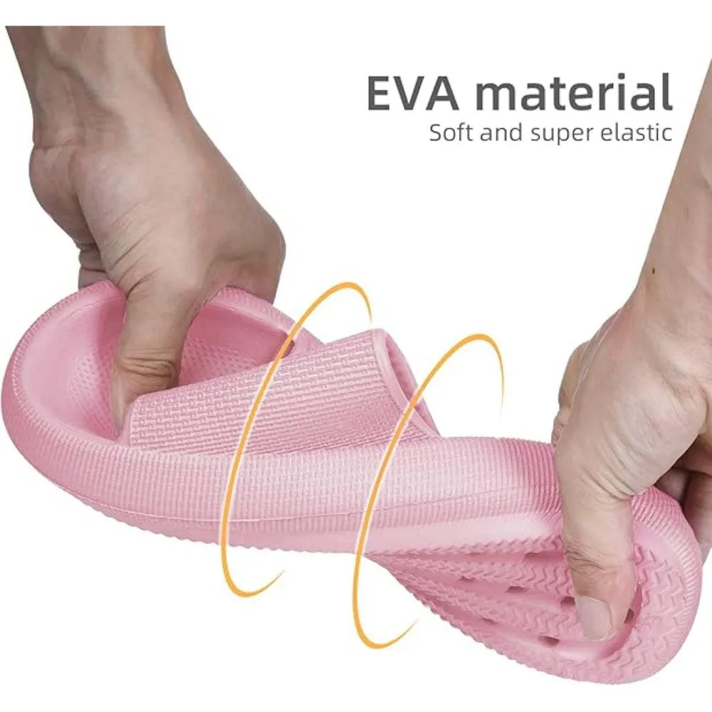 Comfy Cushioned Thick Sole Slides – All Day Support