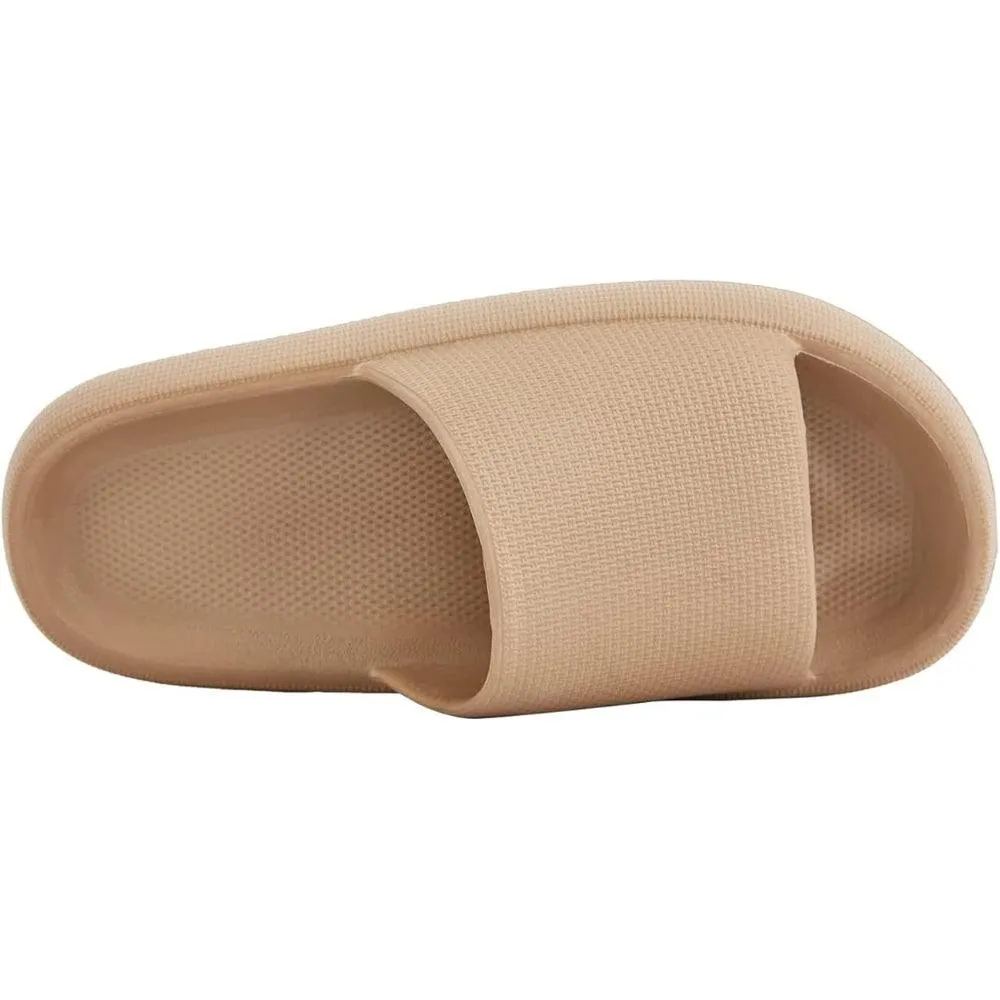 Comfy Cushioned Thick Sole Slides – All Day Support