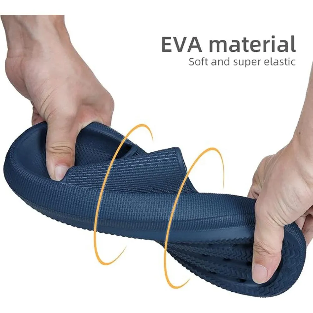 Comfy Cushioned Thick Sole Slides – All Day Support