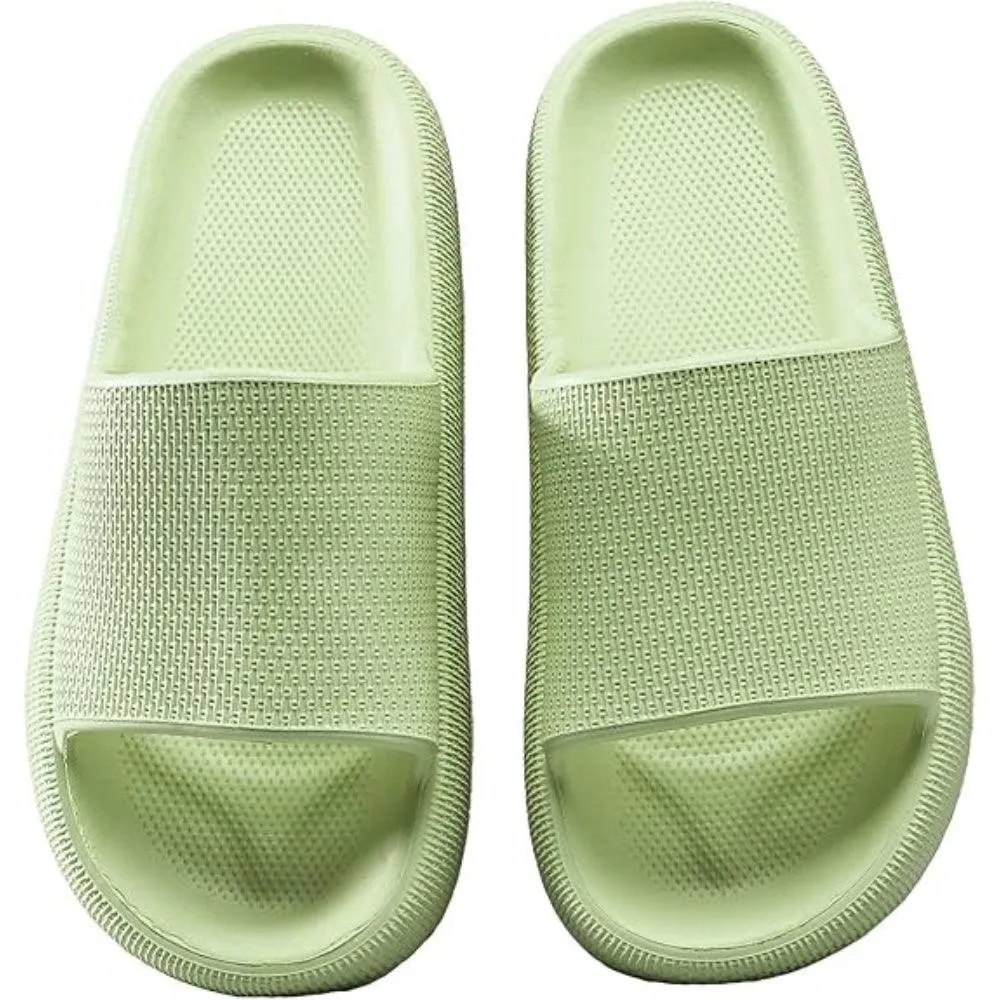 Comfy Cushioned Thick Sole Slides – All Day Support