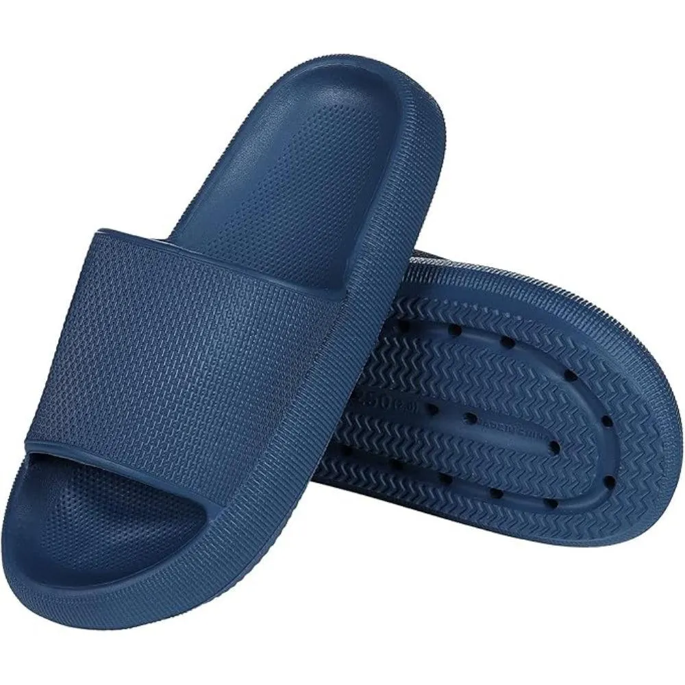 Comfy Cushioned Thick Sole Slides – All Day Support