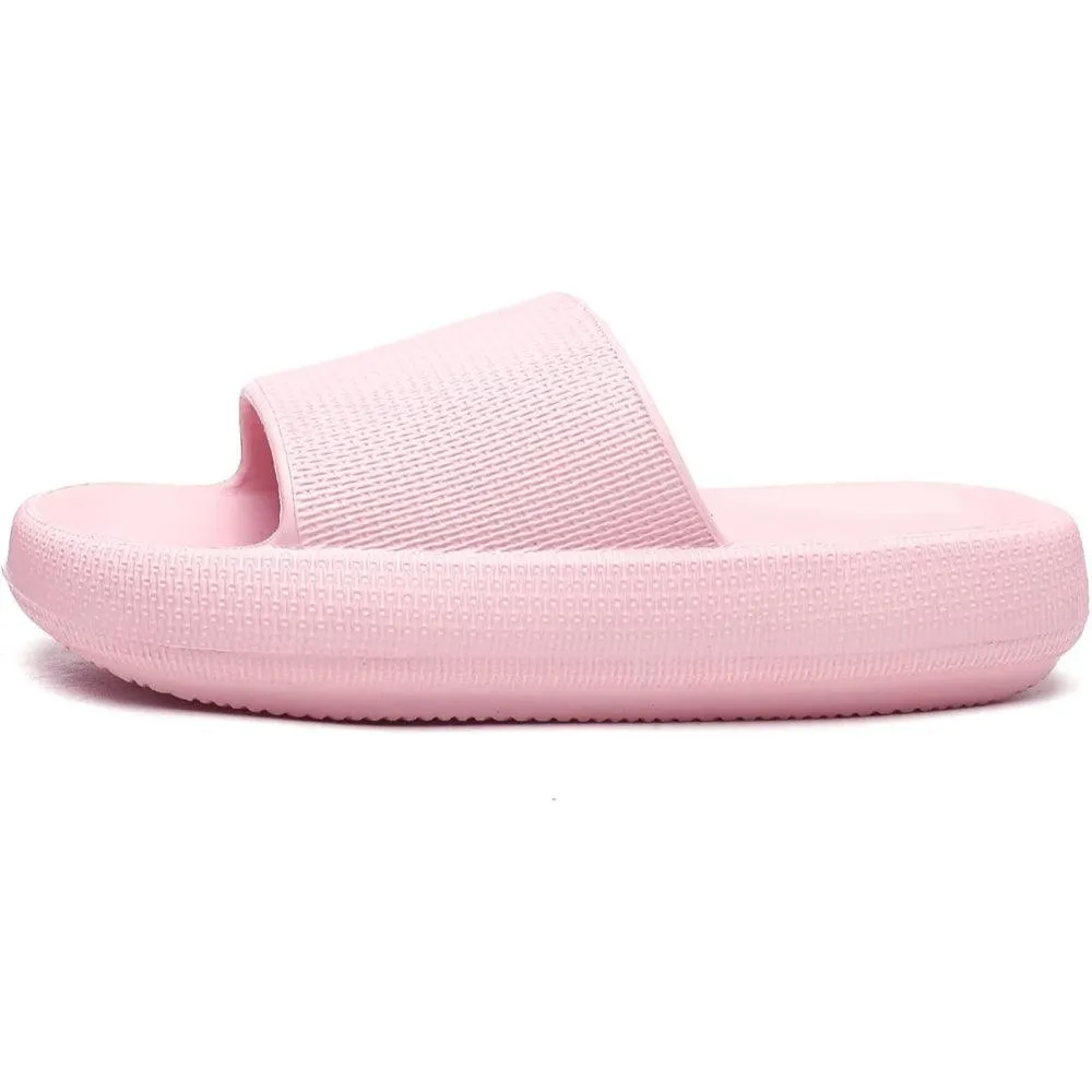 Comfy Cushioned Thick Sole Slides – All Day Support