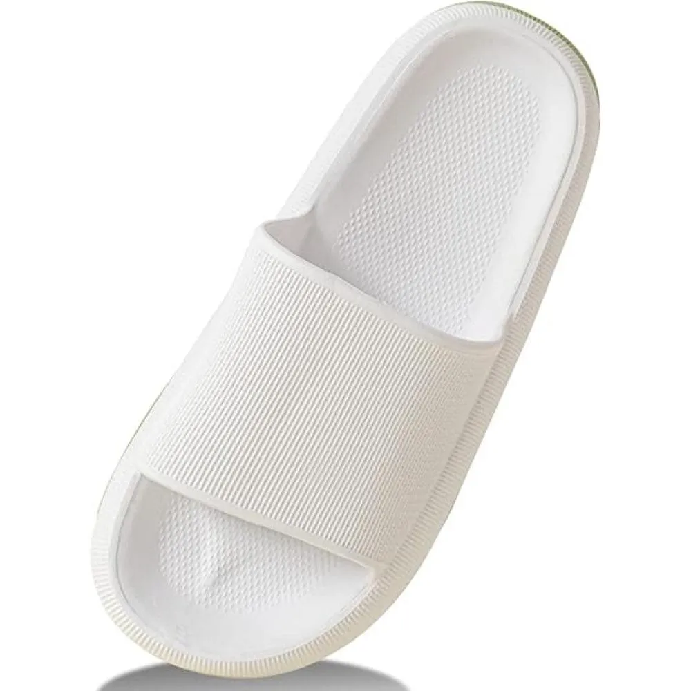 Comfy Cushioned Thick Sole Slides – All Day Support