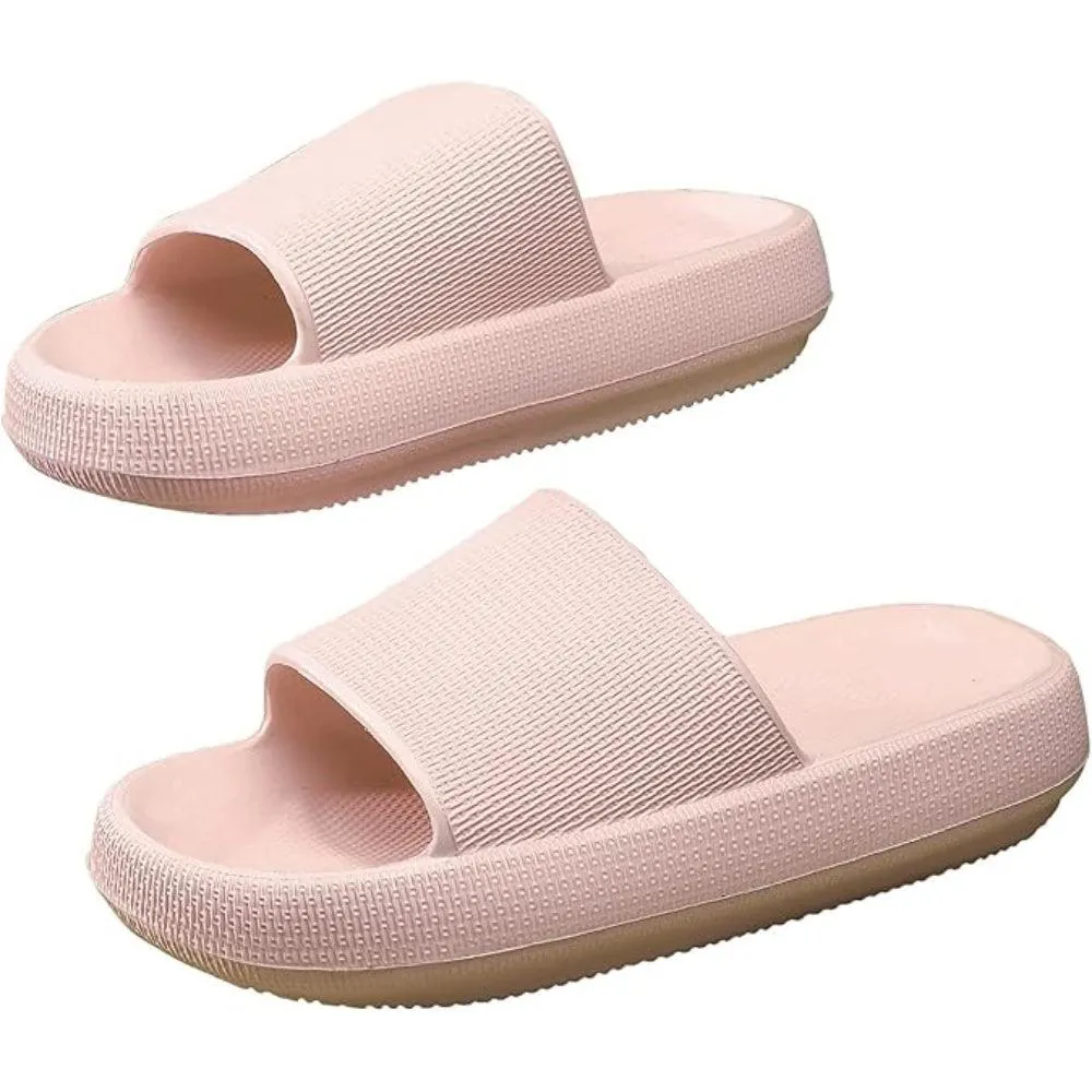 Comfy Cushioned Thick Sole Slides – All Day Support