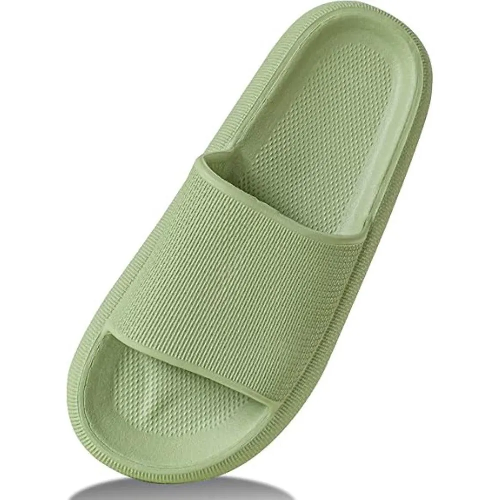Comfy Cushioned Thick Sole Slides – All Day Support