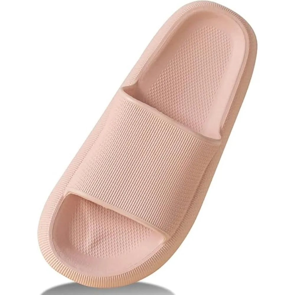 Comfy Cushioned Thick Sole Slides – All Day Support
