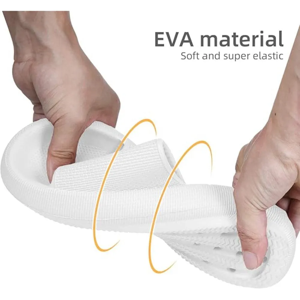 Comfy Cushioned Thick Sole Slides – All Day Support