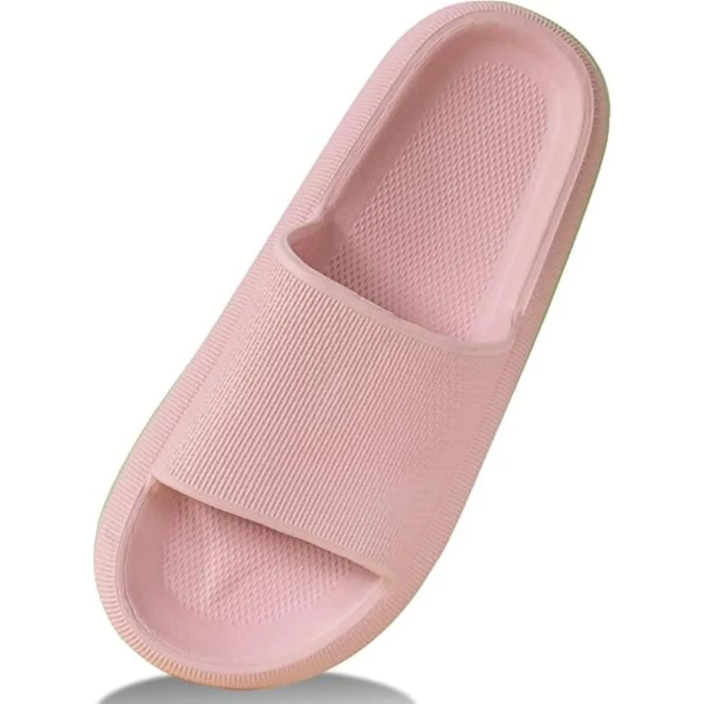 Comfy Cushioned Thick Sole Slides – All Day Support