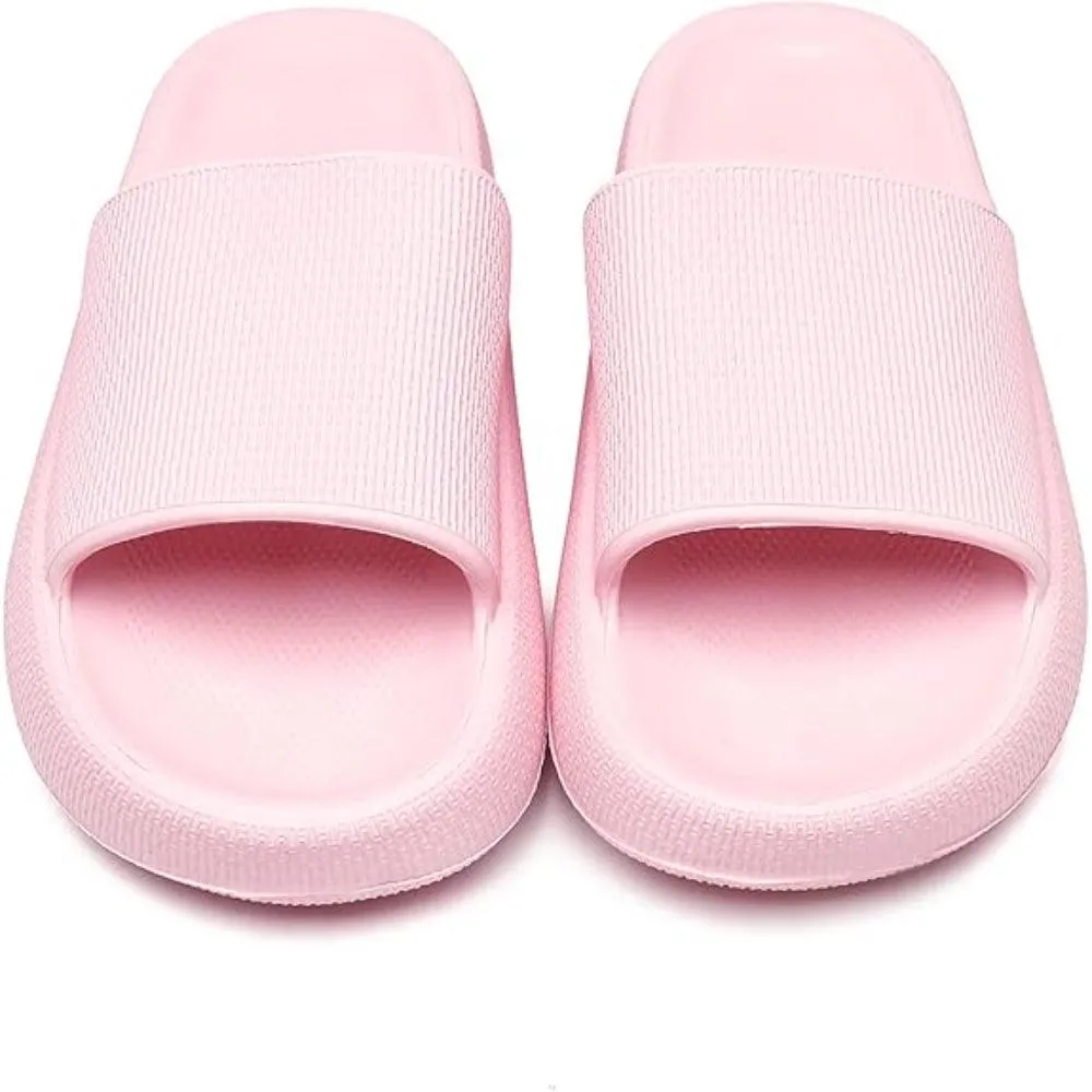 Comfy Cushioned Thick Sole Slides – All Day Support