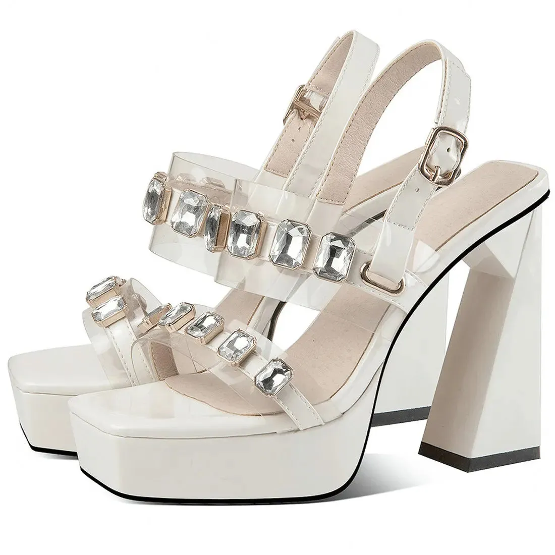 Funki Buys | Shoes | Women's Leather Platform Summer Sandal