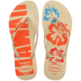 Havaianas Slim Postcard USA Flip Flops - Sunset Orange