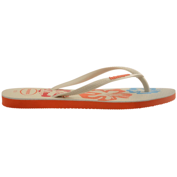 Havaianas Slim Postcard USA Flip Flops - Sunset Orange