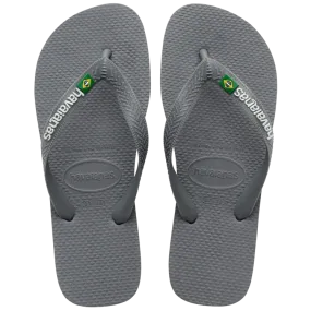 Havaianas Unisex Brazil Logo Steel Grey