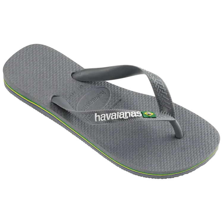 Havaianas Unisex Brazil Logo Steel Grey
