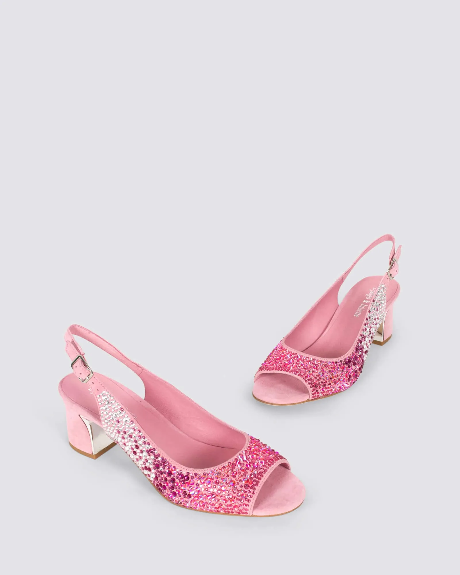 JUKES SLINGBACK HEELS MULTI PINK