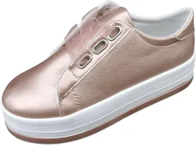Ladmiple Sneakers For Women Slip On Shoes Fashion Comfortable Dressy Casual Summer Low Top Walking Flats Loafers