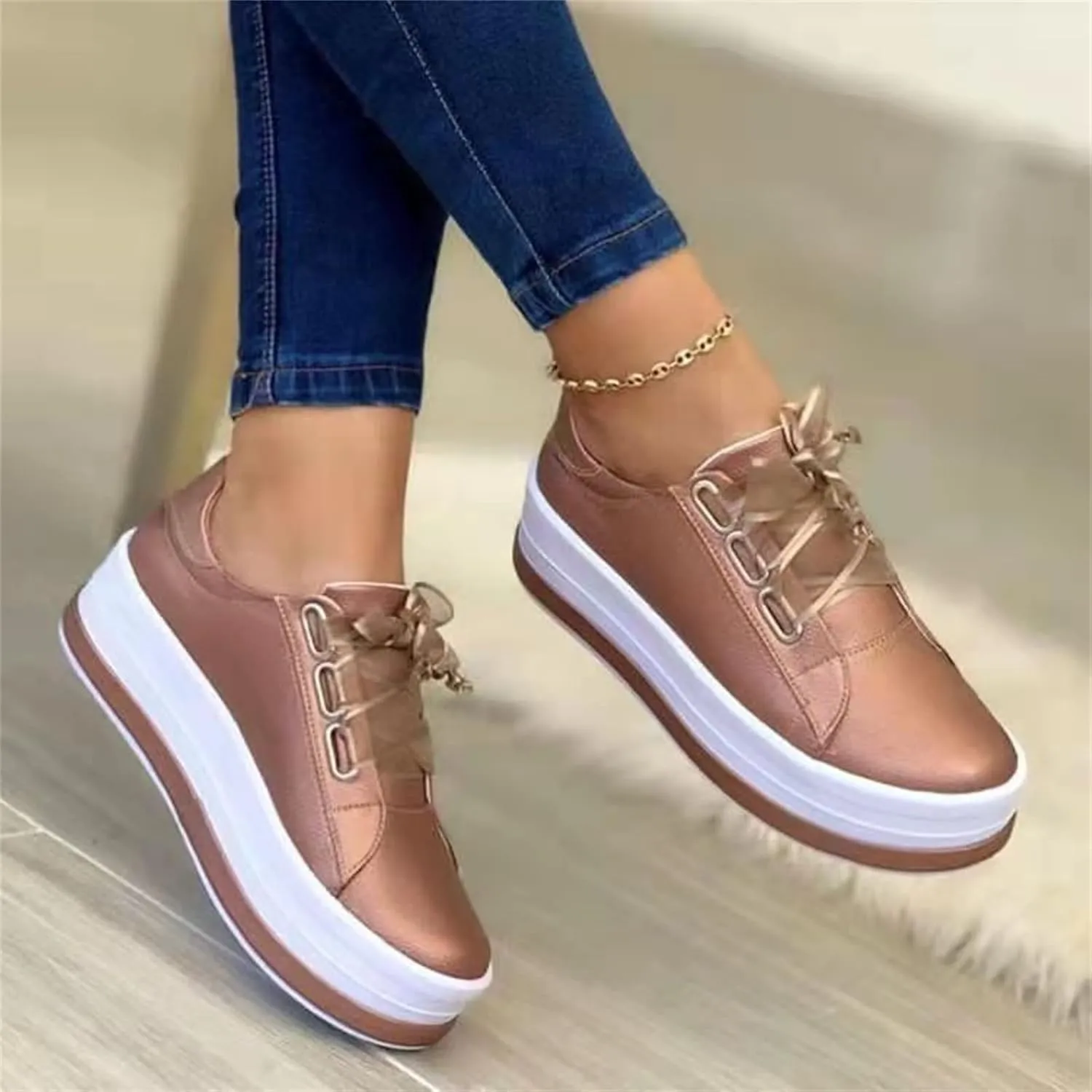 Ladmiple Sneakers For Women Slip On Shoes Fashion Comfortable Dressy Casual Summer Low Top Walking Flats Loafers