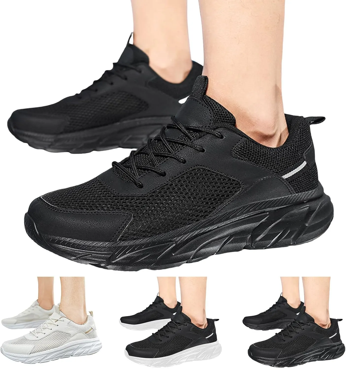 Mens Athletic Shoes Mens Dress Sneakers Comfortable Breathable Lightweight Tennis Shoes Men's Slip Ons