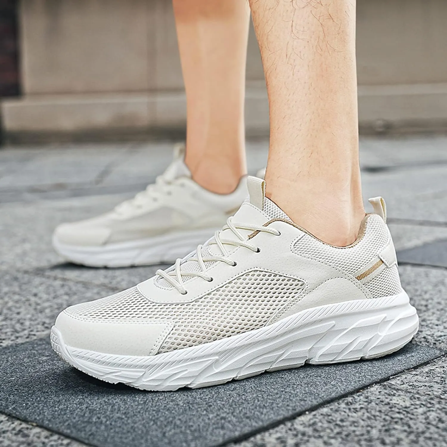 Mens Athletic Shoes Mens Dress Sneakers Comfortable Breathable Lightweight Tennis Shoes Men's Slip Ons