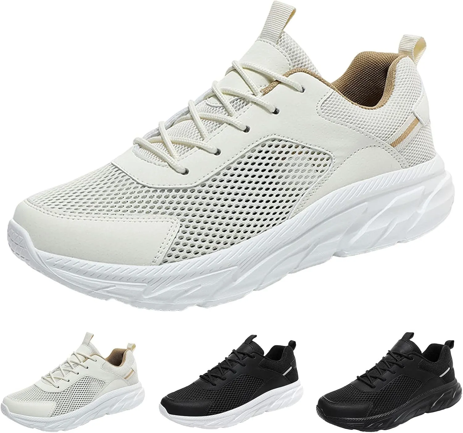 Mens Athletic Shoes Mens Dress Sneakers Comfortable Breathable Lightweight Tennis Shoes Men's Slip Ons