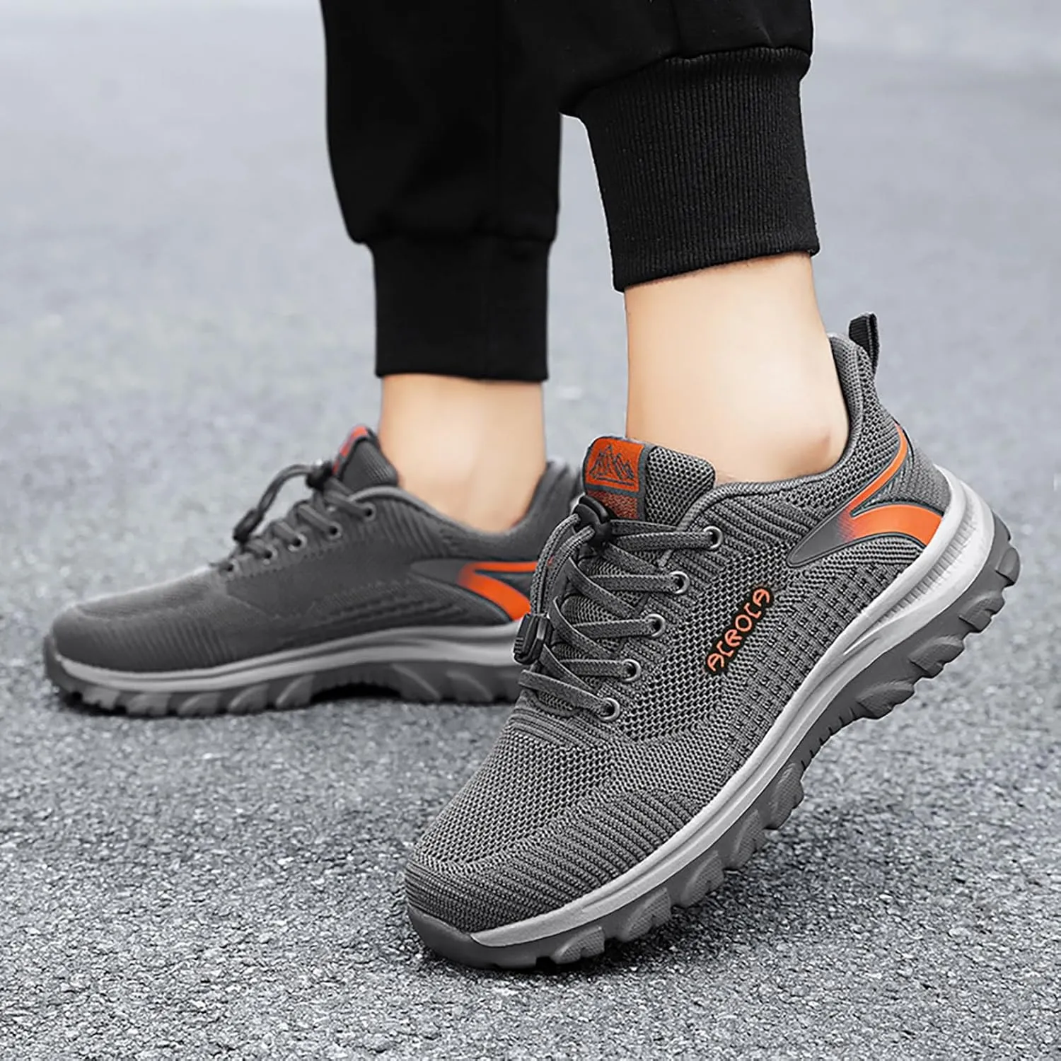 Mens Loafers & Slip-Ons Flying Weaving Sneakers Men New Korean Fashion Round Head Casual Shoes Thick Bottom