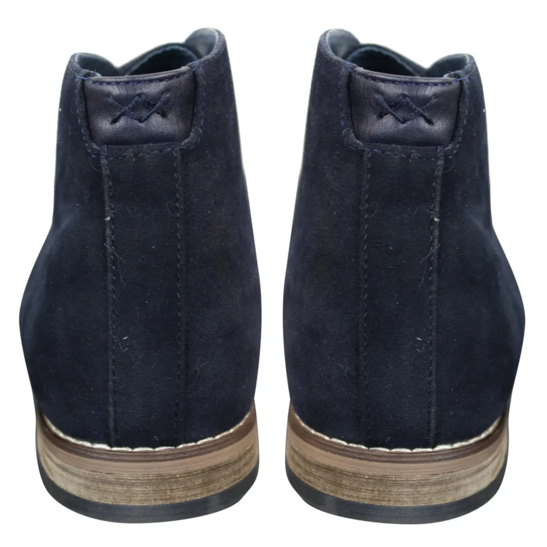 Mens Suede Ankle Boots Chelsea Laced Real Leather Lined Italian Design Smart Casual