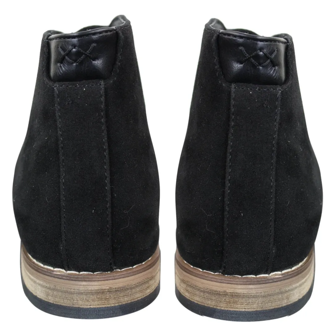 Mens Suede Ankle Boots Chelsea Laced Real Leather Lined Italian Design Smart Casual