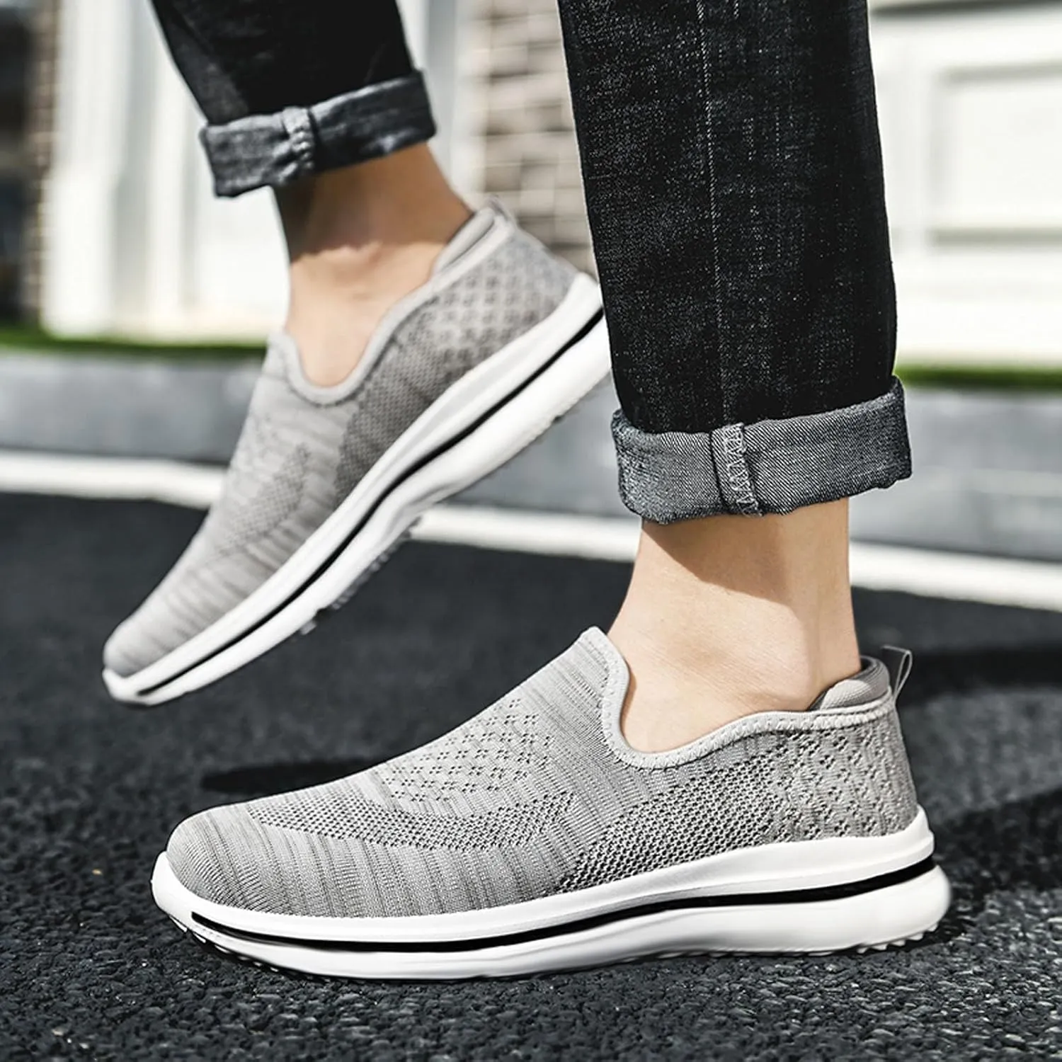 Mens Walking Shoes Men's Shoes Slip on Shoe for Men Tennis Shoe for Men Casual Running Trail Sneaker